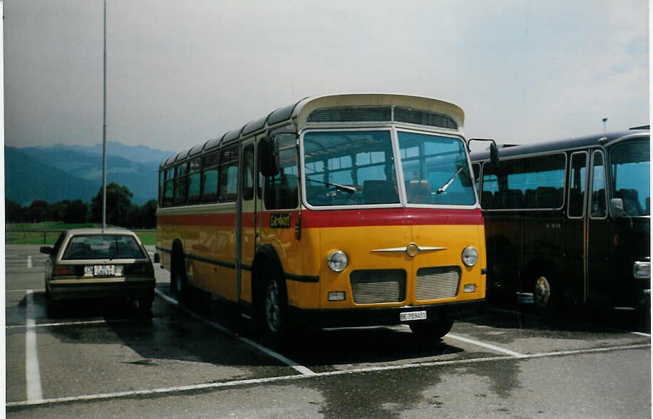 (014'537) - Brunner, Thun - BE 203'451 - FBW/Hess (ex Bischofberger, Heerbrugg; ex P 24'164) am 23. Juli 1996 in Thun-Lerchenfeld, Waldeck