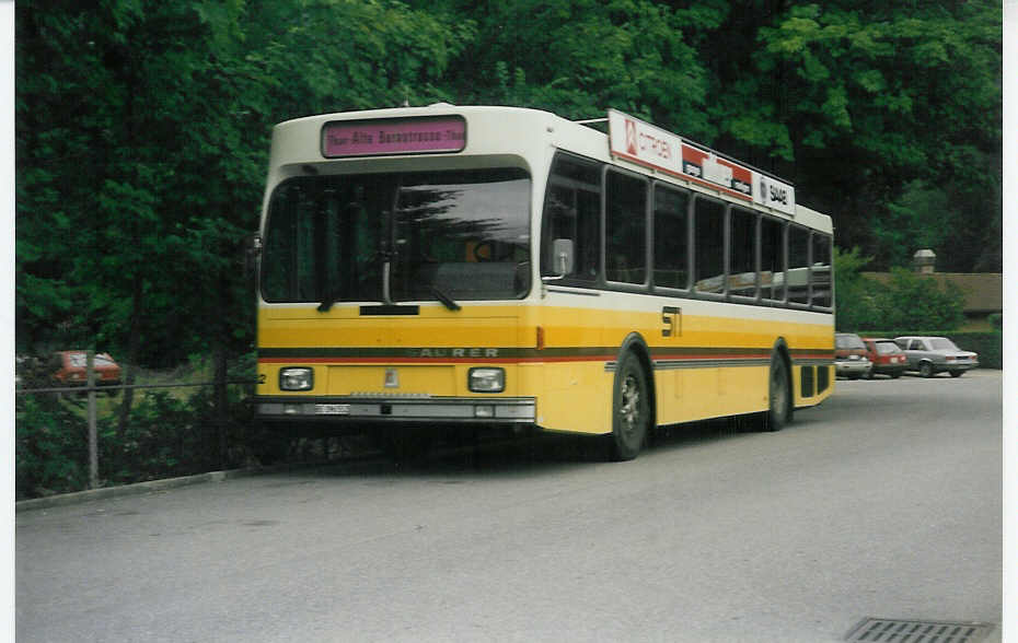 (014'928) - STI Thun - Nr. 52/BE 396'552 - Saurer/R&J am 4. September 1996 bei der Schifflndte Thun