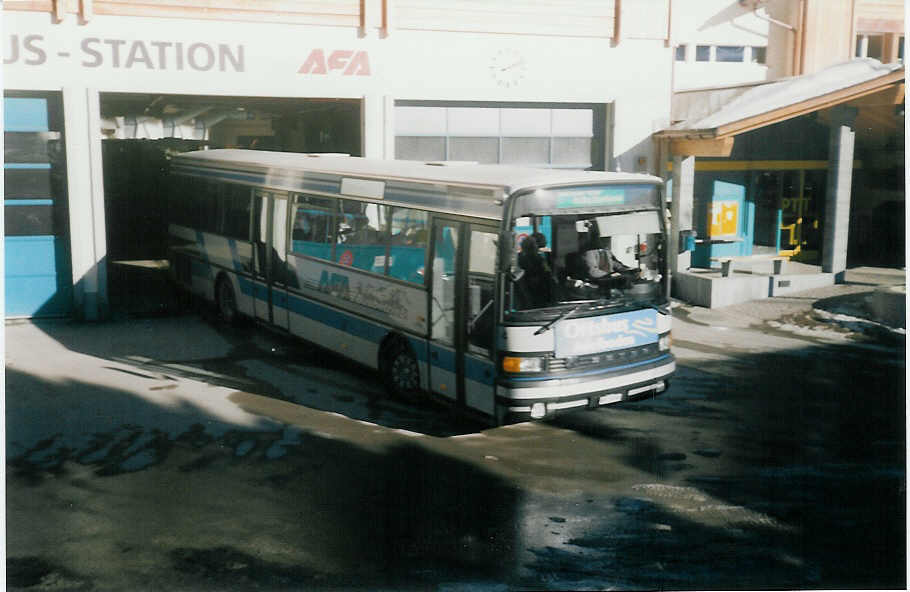 (016'027) - AFA Adelboden - Nr. 4/BE 26'704 - Setra (ex AAGI Interlaken Nr. 32) am 12. Januar 1997 beim Autobahnhof Adelboden