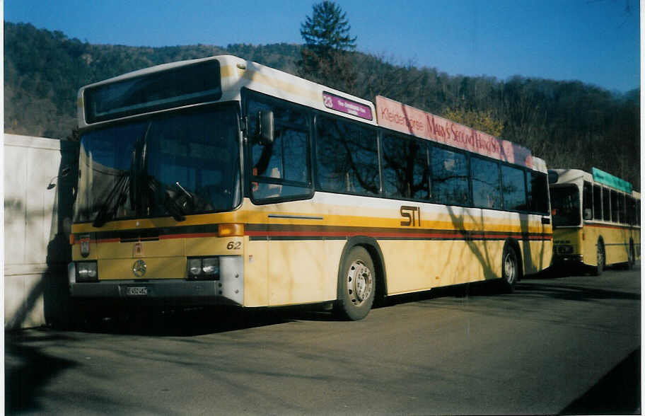 (016'226) - STI Thun - Nr. 62/BE 452'462 - Mercedes/R&J am 8. Februar 1997 bei der Schifflndte Thun