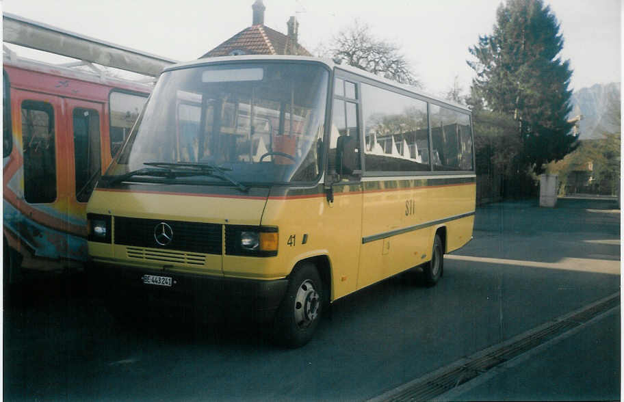 (016'313) - STI Thun - Nr. 41/BE 443'241 - Mercedes(Auwrter am 28. Februar 1997 in Thun, Garage