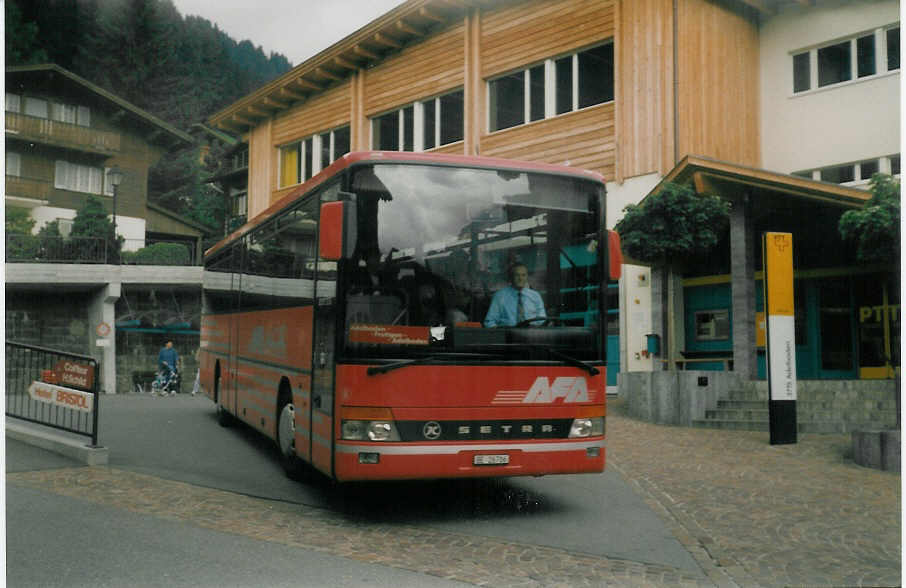 (018'532) - AFA Adelboden - Nr. 6/BE 26'706 - Setra am 17. August 1997 beim Autobahnhof Adelboden