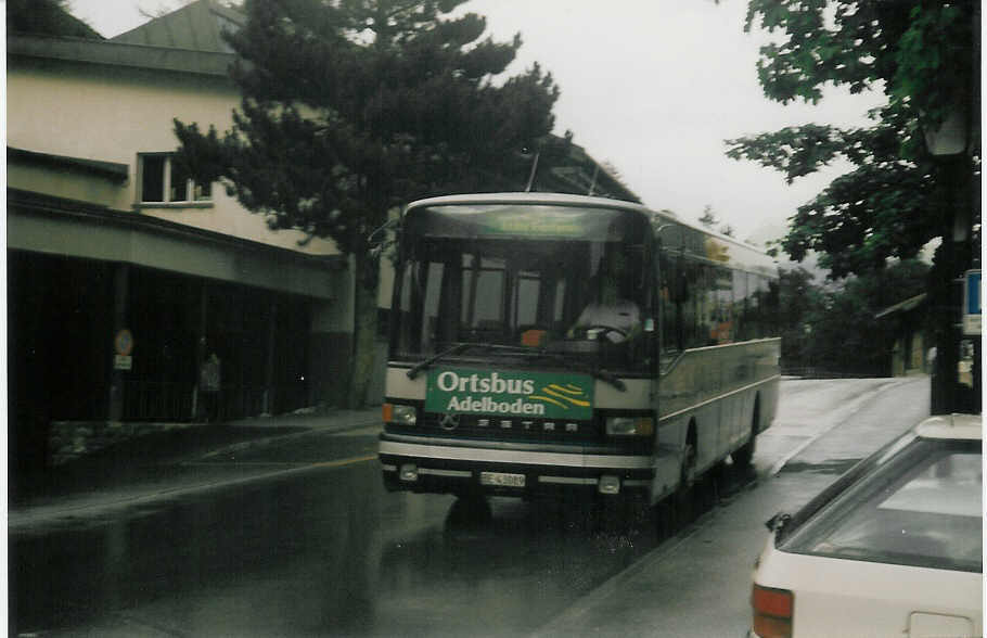 (018'536) - AFA Adelboden - Nr. 14/BE 43'089 - Setra (ex AAGI Interlaken Nr. 33) am 17. August 1997 beim Autobahnhof Adelboden