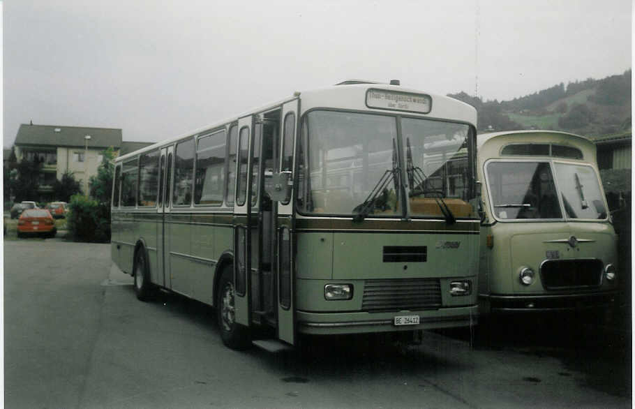 (018'801) - ATGH Heiligenschwendi - Nr. 1/BE 26'412 - FBW/R&J am 26. August 1997 in Thun, Garage STI