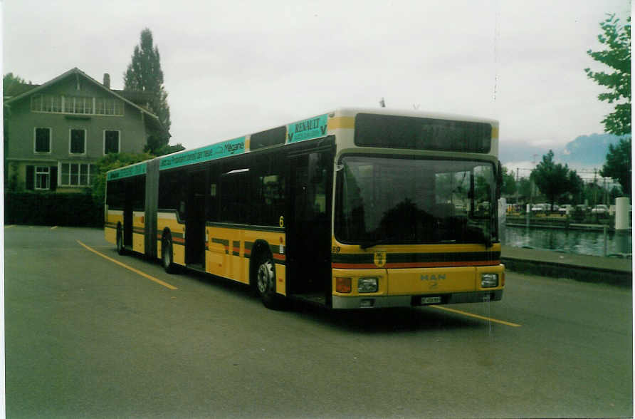 (019'025) - STI Thun - Nr. 69/BE 456'869 - MAN am 4. September 1997 bei der Schifflndte Thun