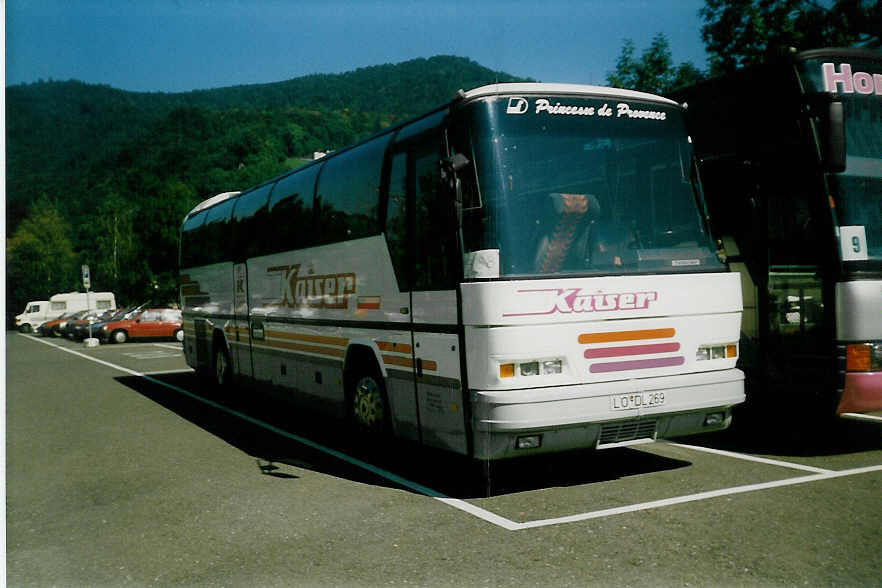 (019'602) - Aus Deutschland: Kaiser, Lrrach - L-DL 269 - Neoplan am 19. September 1997 in Thun, Seestrasse