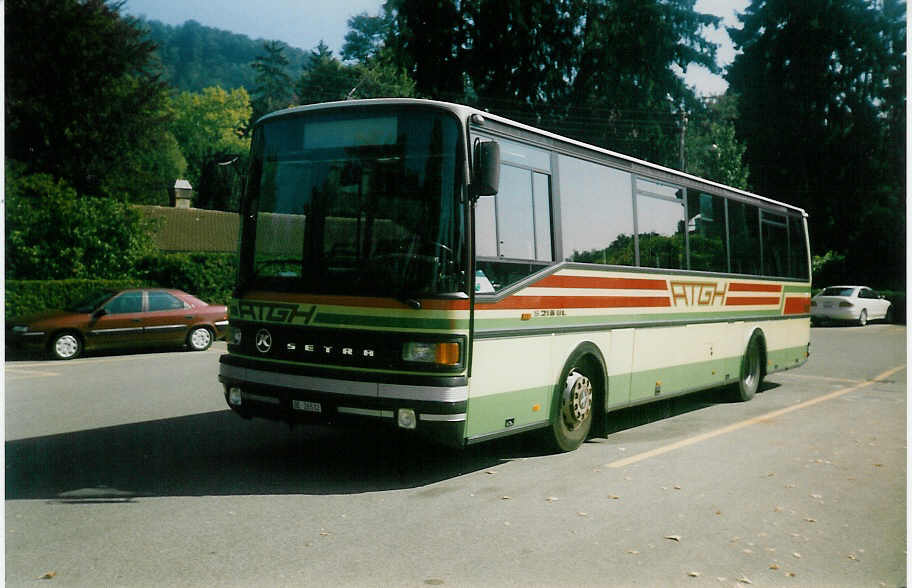 (019'624) - ATGH Heiligenschwendi - Nr. 2/BE 26'532 - Setra am 27. September 1997 bei der Schifflndte Thun