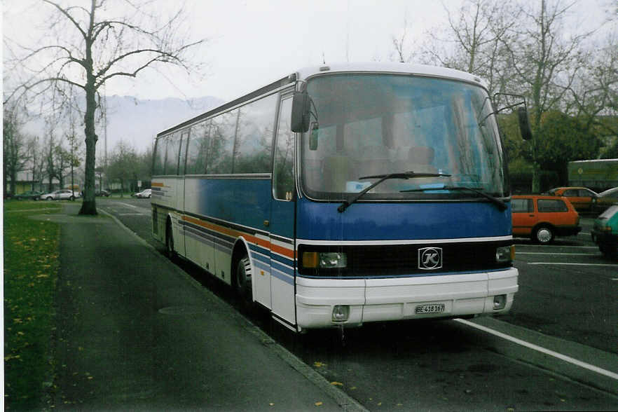 (021'023) - Bienz, Kssnacht - BE 418'167 - Setra am 8. Dezember 1997 in Thun, Lachen