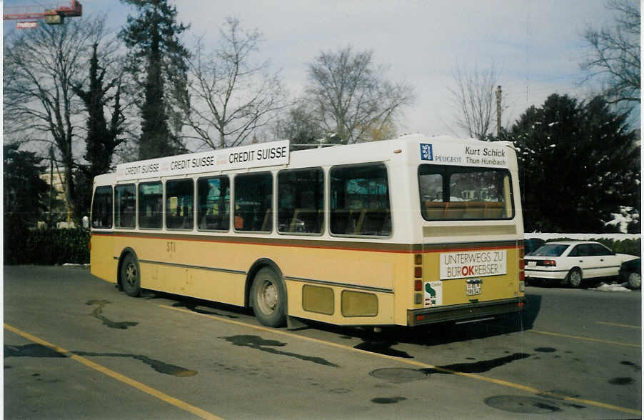 (021'433) - STI Thun - Nr. 47/BE 396'547 - Saurer/R&J am 23. Januar 1998 bei der Schifflndte Thun