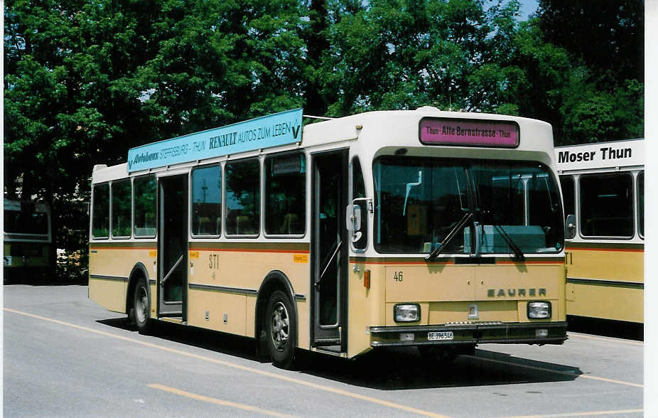 (022'921) - STI Thun - Nr. 46/BE 396'546 - Saurer/R&J am 23. Mai 1998 bei der Schifflndte Thun