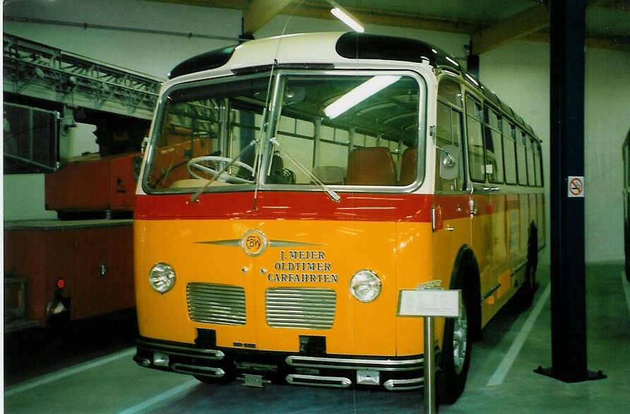 (023'327) - Meier, Grt - FBW/R&J (ex Strssle, Wengen; ex Kasper, Poschiavo) am 14. Juni 1998 in Wetzikon, FBW-Museum