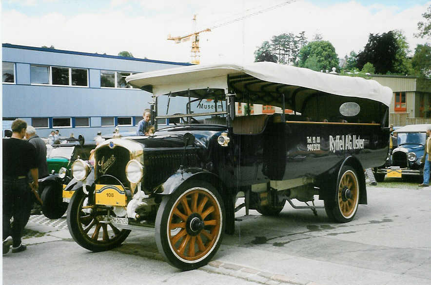 (023'505) - Ryffel, Uster - ZH 162'652 - Saurer/Saurer am 14. Juni 1998 in Wetzikon, FBW-Museum