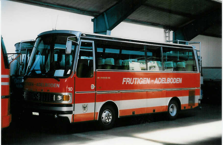 (023'808) - AFA Adelboden - Nr. 10/BE 26'774 - Setra (ex Frhlich, Zrich) am 4. Juli 1998 im Autobahnhof Adelboden