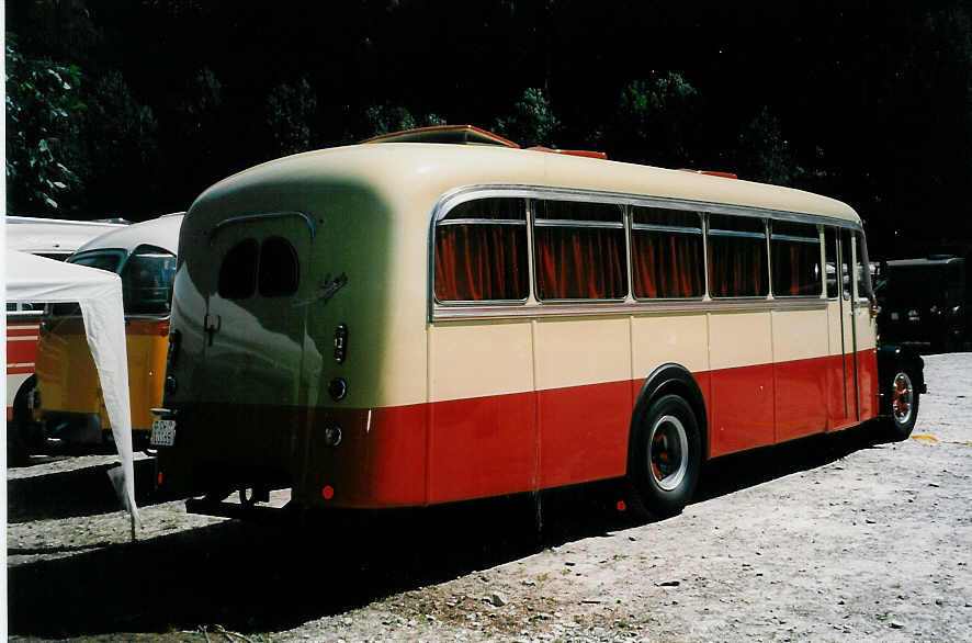 (025'426) - Imfeld, Sachseln - OW 10'065 - Saurer/Tscher (ex Ltscher, Neuheim) am 15. August 1998 in Heitenried, Sensegraben