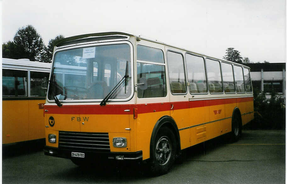 (026'335) - Regg, Urdorf - ZH 478'781 - FBW/Eggli (ex P 24'181) am 3. Oktober 1998 in Rti, Sonnenplatz