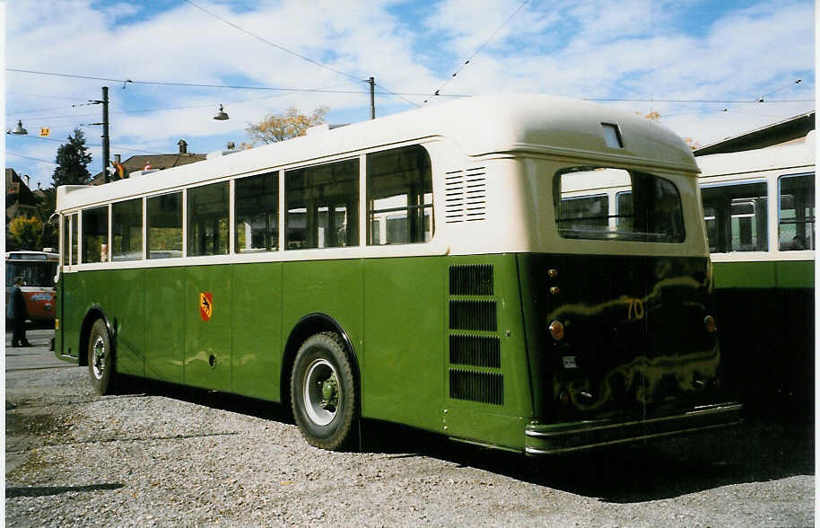 (027'226) - SVB Bern (TVB) - Nr. 70 - Saurer/Gangloff am 10. Oktober 1998 in Bern, Burgernziel