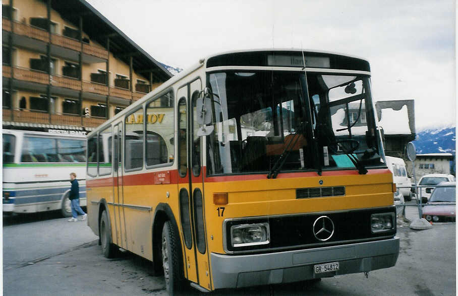 (028'805) - Solr&Fontana, Ilanz - Nr. 17/GR 54'812 - Mercedes/Tscher am 1. Januar 1999 in Flims-Dorf, Post