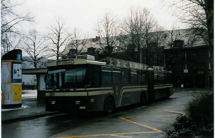 (029'236) - SVB Bern - Nr. 281/BE 339'281 - FBW/Hess-Gangloff am 8. Februar 1999 in Bern, Bachmtteli