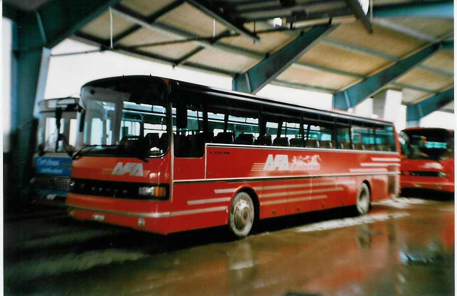 (029'608) - AFA Adelboden - Nr. 12/BE 26'702 - Setra am 28. Februar 1999 im Autobahnhof Adelboden