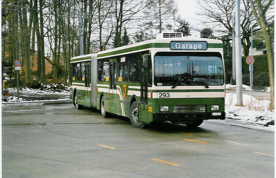 (029'732) - SVB Bern - Nr. 293/BE 419'293 - Volvo/R&J-Hess-Gangloff am 1. Mrz 1999 in Bern, Bmpliz