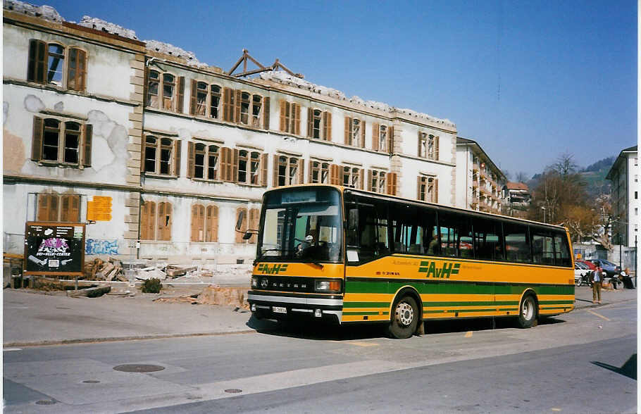 (030'301) - AvH Heimenschwand - Nr. 1/BE 26'814 - Setra am 18. Mrz 1999 in Thun, Aarefeld