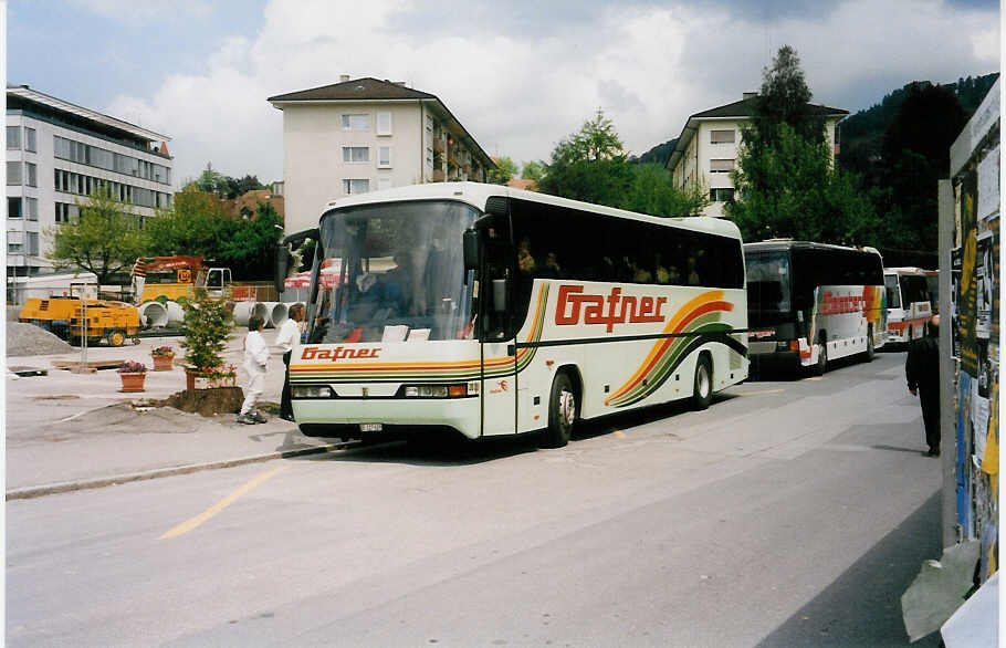 (031'523) - Gafner, Thun - Nr. 28/BE 127'629 - Neoplan am 16. Mai 1999 in Thun, Aarefeld