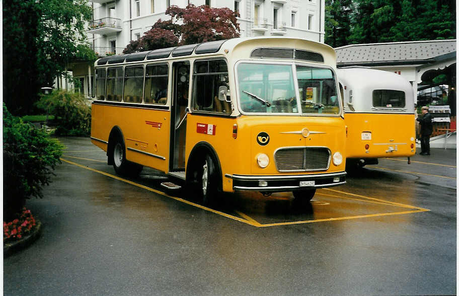 (031'910) - Rber, Mettmenstetten - ZH 546'297 - FBW/Gangloff (ex P 23'202; ex P 21'002) am 6. Juni 1999 in Meiringen, Klinik