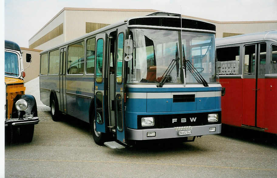 (032'317) - Tiemann, Oetwil - Nr. 7/ZH 632'840 - FBW/Tscher (ex VZO Grningen Nr. 7) am 26. Juni 1999 in Hinwil, AMP