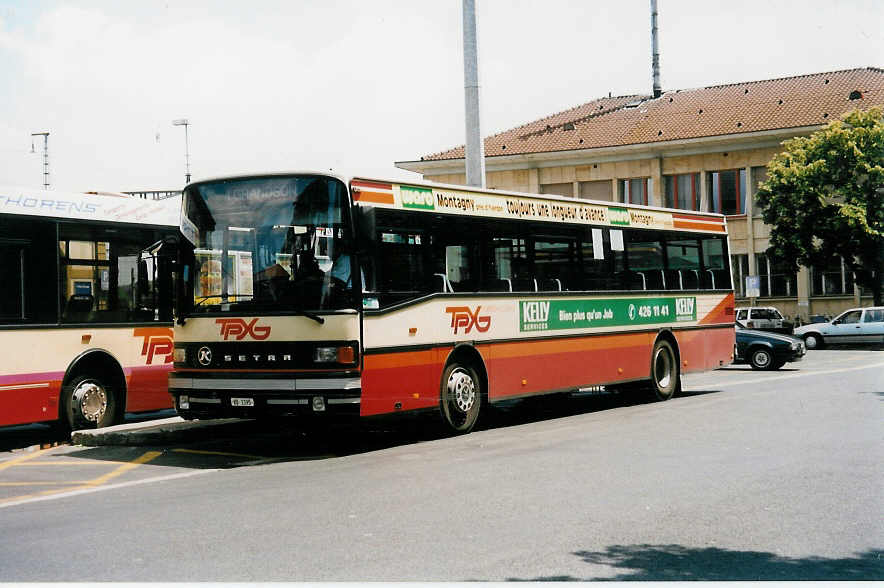 (033'830) - TPYG Yverdon - VD 1195 - Setra am 8. Juli 1999 beim Bahnhof Yverdon