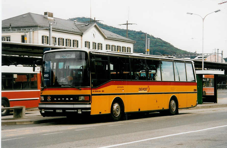 (034'331) - Wyss, Boningen - SO 21'793 - Setra am 14. Juli 1999 beim Bahnhof Olten