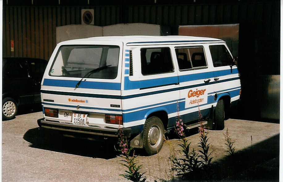 (034'616) - Geiger, Adelboden - Nr. 23/BE 11'508 - VW am 15. Juli 1999 in Adelboden, Mineralquelle