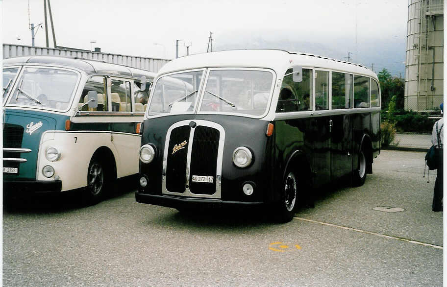 (035'819) - Halter, Bremgarten - AG 272'117 - Berna/R&J (ex M+79'502) am 28. August 1999 in Oensingen, Saurertreffen