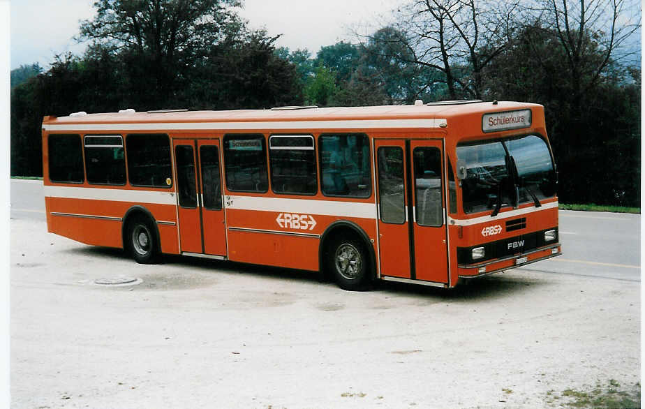 (037'031) - BSU Solothurn - Nr. 39/BE 253'492 - FBW/R&J (ex RBS Worblaufen Nr. 4) am 19. September 1999 bei Lsslingen