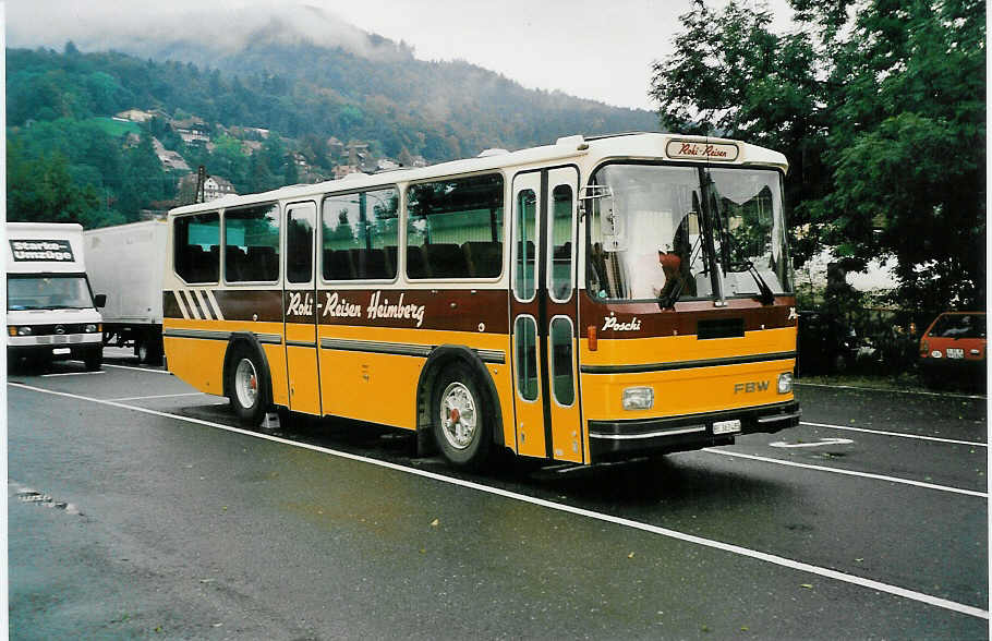 (037'130) - Roki, Heimberg - BE 363'485 - FBW/Hess (ex P 23'421) am 25. September 1999 in Thun, Seestrasse