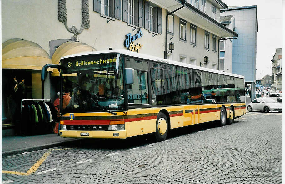 (038'804) - STI Thun - Nr. 79/BE 285'779 - Setra am 12. Januar 2000 in Thun, Marktgasse