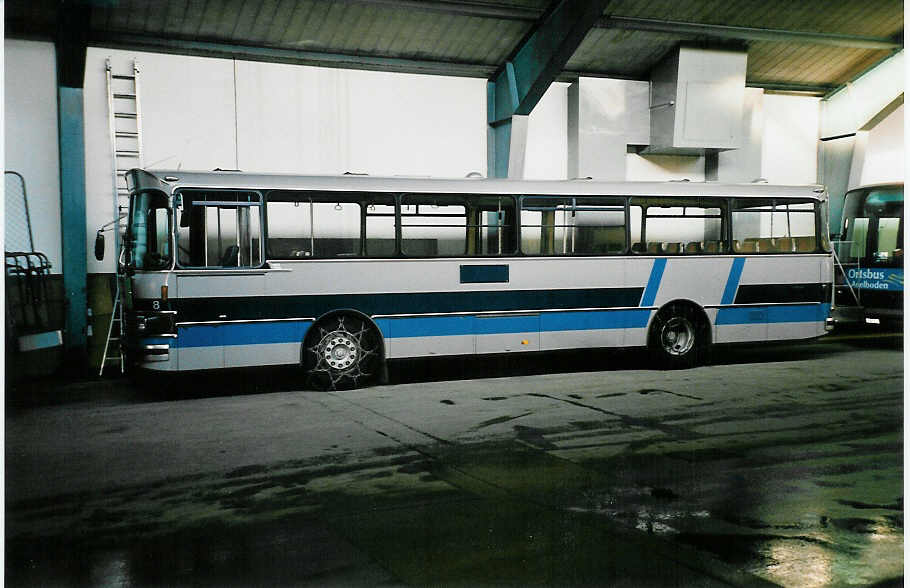 (038'813) - AFA Adelboden - Nr. 8/BE 26'708 - Setra (ex TPYG Yverdon Nr. 2) am 16. Januar 2000 im Autobahnhof Adelboden