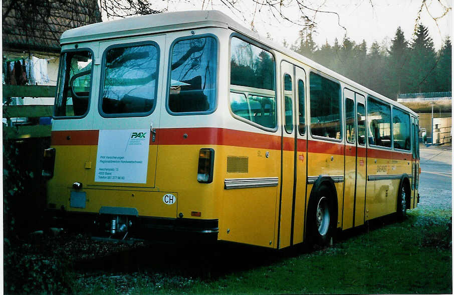 (040'007) - PTT-Regie - P 25'836 - Saurer/Hess am 8. April 2000 in Btzberg, Heiniger