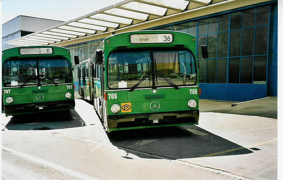 (040'314) - BVB Basel - Nr. 706 - Mercedes am 22. April 2000 in Biel, BTR