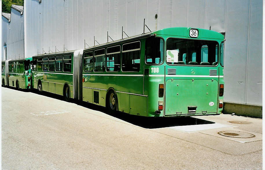 (040'322) - BVB Basel - Nr. 708 - Mercedes am 22. April 2000 in Biel, BTR