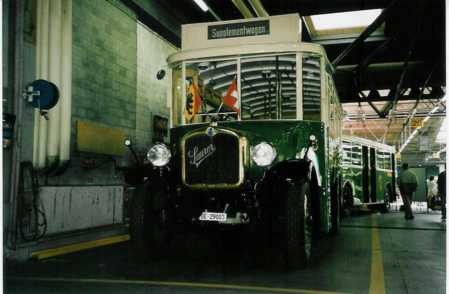 (040'609) - SVB Bern - Nr. 5/BE 29'005 - Saurer am 20. Mai 2000 in Bern, Eigergarage