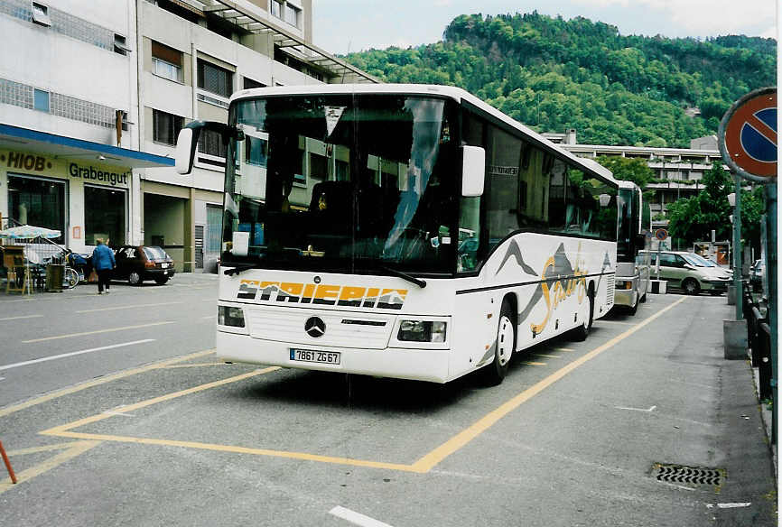 (040'615) - Aus Frankreich: Striebig, Wissembourg - 7861 ZG 67 - Mercedes am 20. Mai 2000 in Thun, Berntor