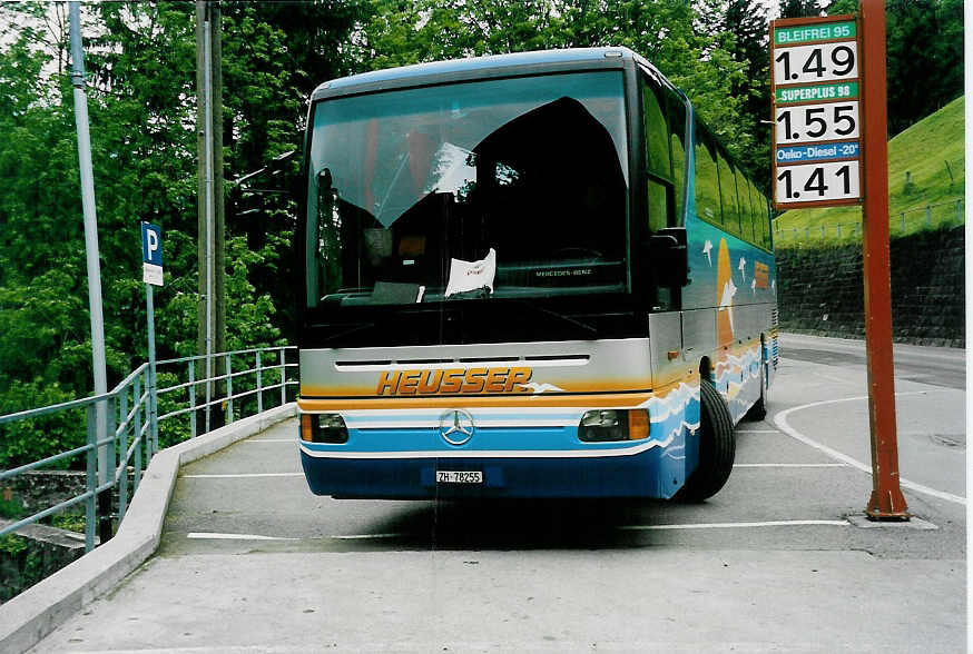 (040'631) - Heusser, Wetzikon - ZH 78'255 - Mercedes am 28. Mai 2000 in Achseten, Hoher Steg