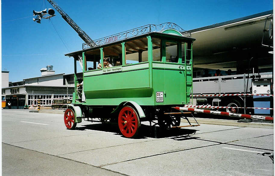 (041'202) - AGZ Zug - Nr. 5/3301 E - Orion am 18. Juni 2000 in Hinwil, AMP (Jahrgang 1899!)