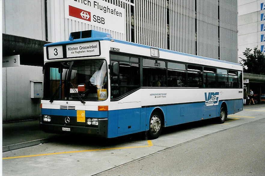 (041'923) - Frhlich, Zrich - Nr. 602/ZH 634'602 - Mercedes (ex VBZ Zrich Nr. 681) am 13. Juli 2000 in Zrich, Flughafen