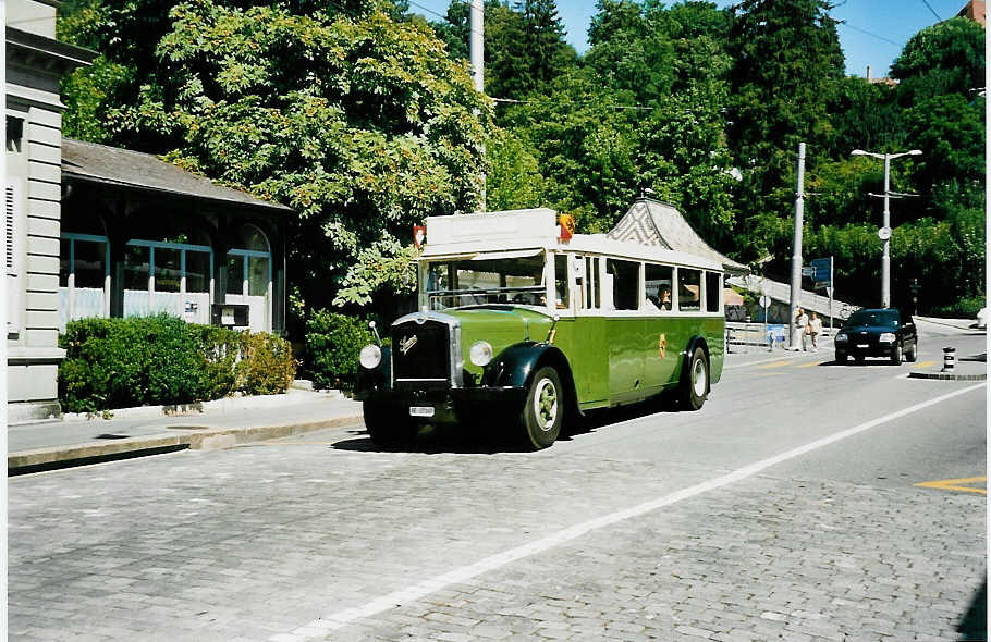 (042'419) - SVB Bern (TVB) - Nr. 7/BE 27'107 - Saurer/R&Str. am 12. August 2000 in Bern, Brengraben