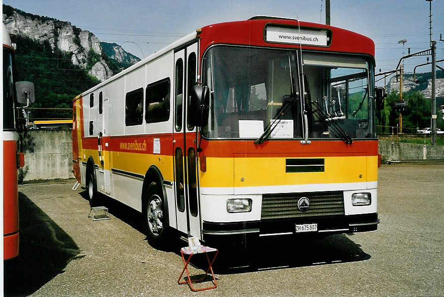 (042'733) - Tiemann, Oetwil - Nr. 12/ZH 675'807 - Saurer/R&J (ex Privat; ex Tschannen, Zofingen Nr. 12) am 26. August 2000 in Oensingen, Saurertreffen