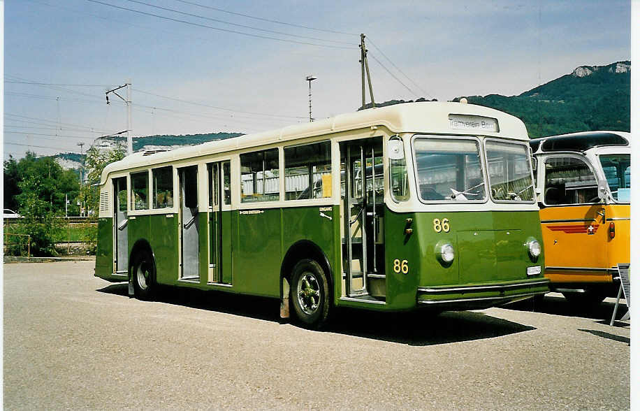 (042'917) - SVB Bern (TVB) - Nr. 86/BE 203'422 - Saurer/FFA am 26. August 2000 in Oensingen, Saurertreffen