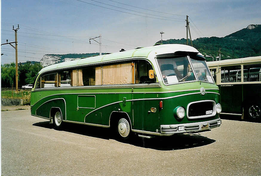 (042'918) - Oertel, Henggart - ZH 799'705 - Saurer/Lauber (ex Bsch, Winterthur; ex Mtral, Martigny) am 26. August 2000 in Oensingen, Saurertreffen