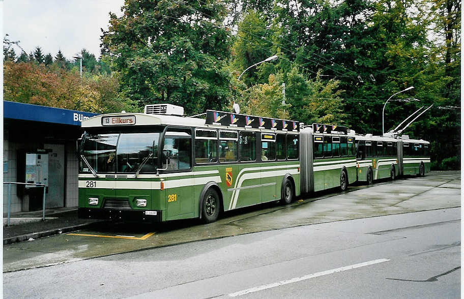 (043'334) - SVB Bern - Nr. 281/BE 339'281 - FBW/Hess-Gangloff am 2. Oktober 2000 in Bern, Bmpliz