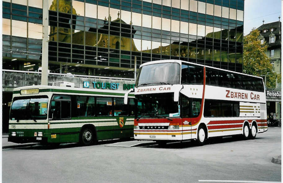 (043'808) - Zbren, Konolfingen - BE 26'780 - Setra am 19. November 2000 beim Bahnhof Bern